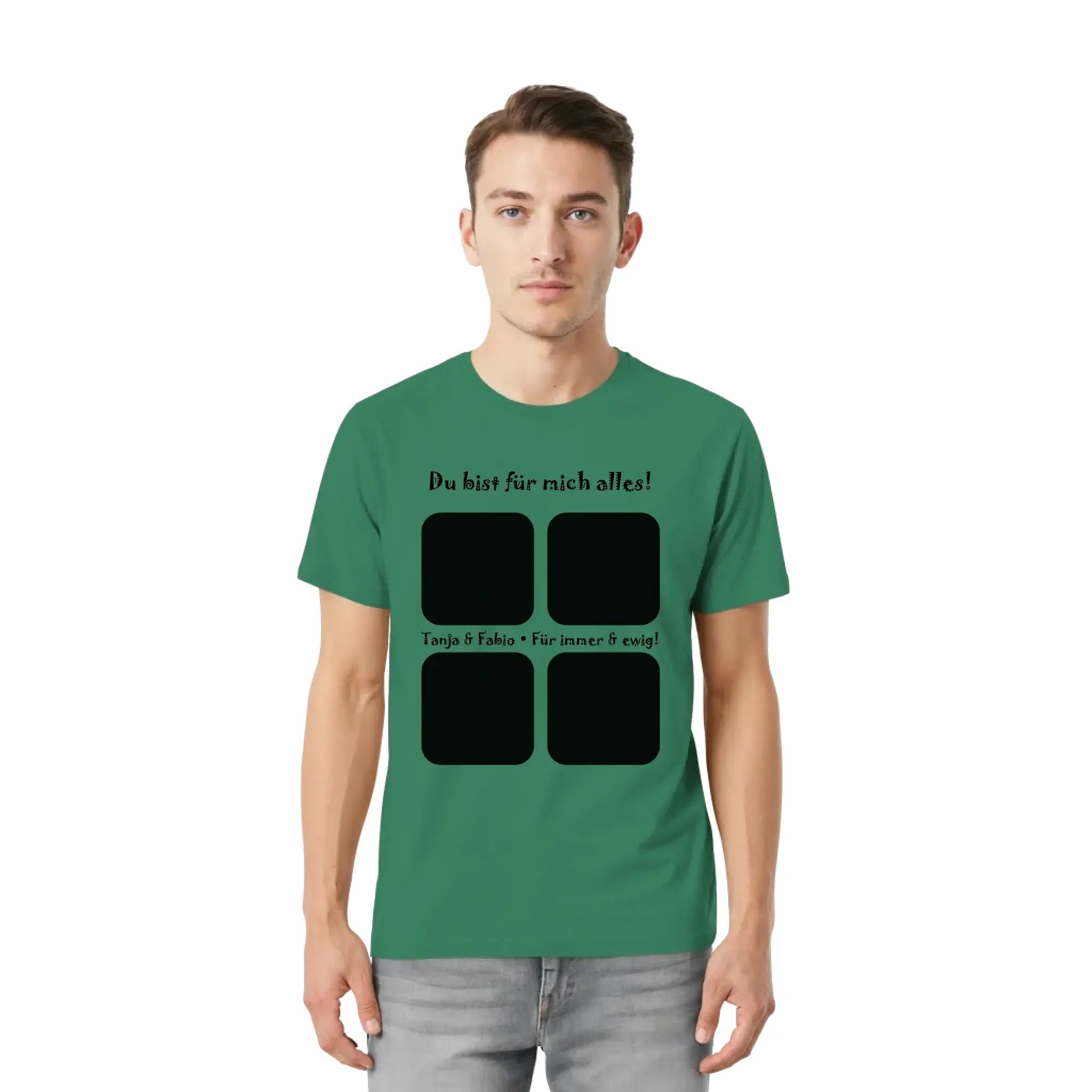 Create Your Own Photo Design 4 • Collage – Personalized Unisex T-Shirt | Bella + Canvas 3001 - personalized T-Shirts