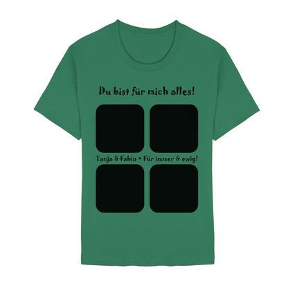 Create Your Own Photo Design 4 • Collage – Personalized Unisex T-Shirt | Bella + Canvas 3001 - Staple | Kelly / 2XL