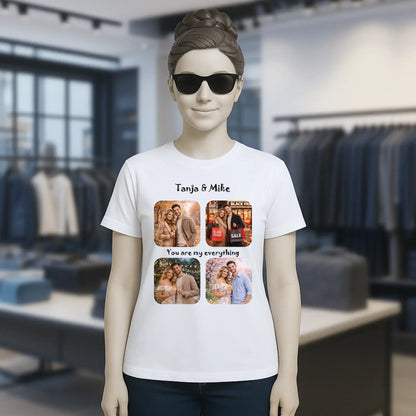 Create Your Own Photo Design 4 • Collage – Personalized Unisex T-Shirt | Bella + Canvas 3001 - personalized T-Shirts