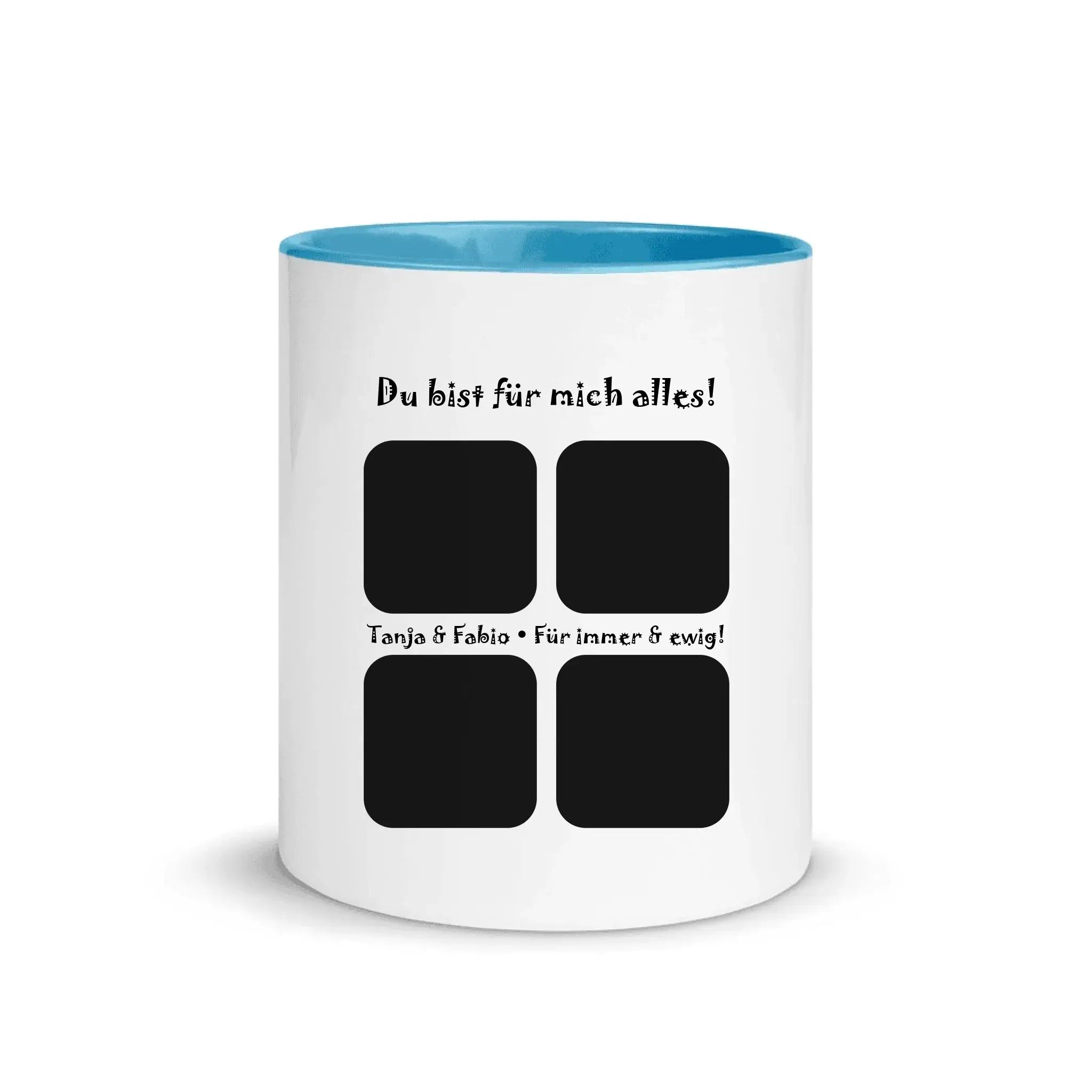 Create Your Own Photo Design 4 • Collage – Personalized Unisex T-Shirt | Bella + Canvas 3001 - White Ceramic Mug with