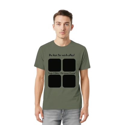 Create Your Own Photo Design 4 • Collage – Personalized Unisex T-Shirt | Bella + Canvas 3001 - personalized T-Shirts