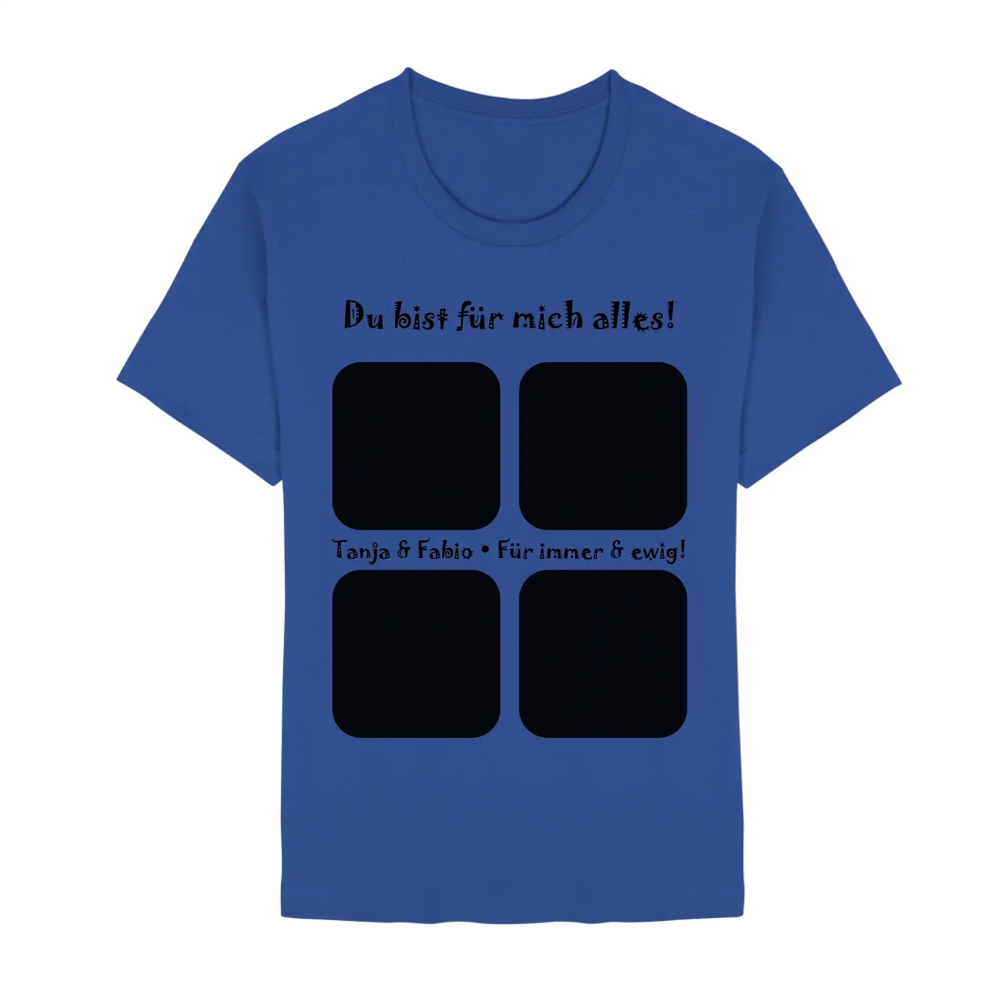 Create Your Own Photo Design 4 • Collage – Personalized Unisex T-Shirt | Bella + Canvas 3001 - Staple | True Royal