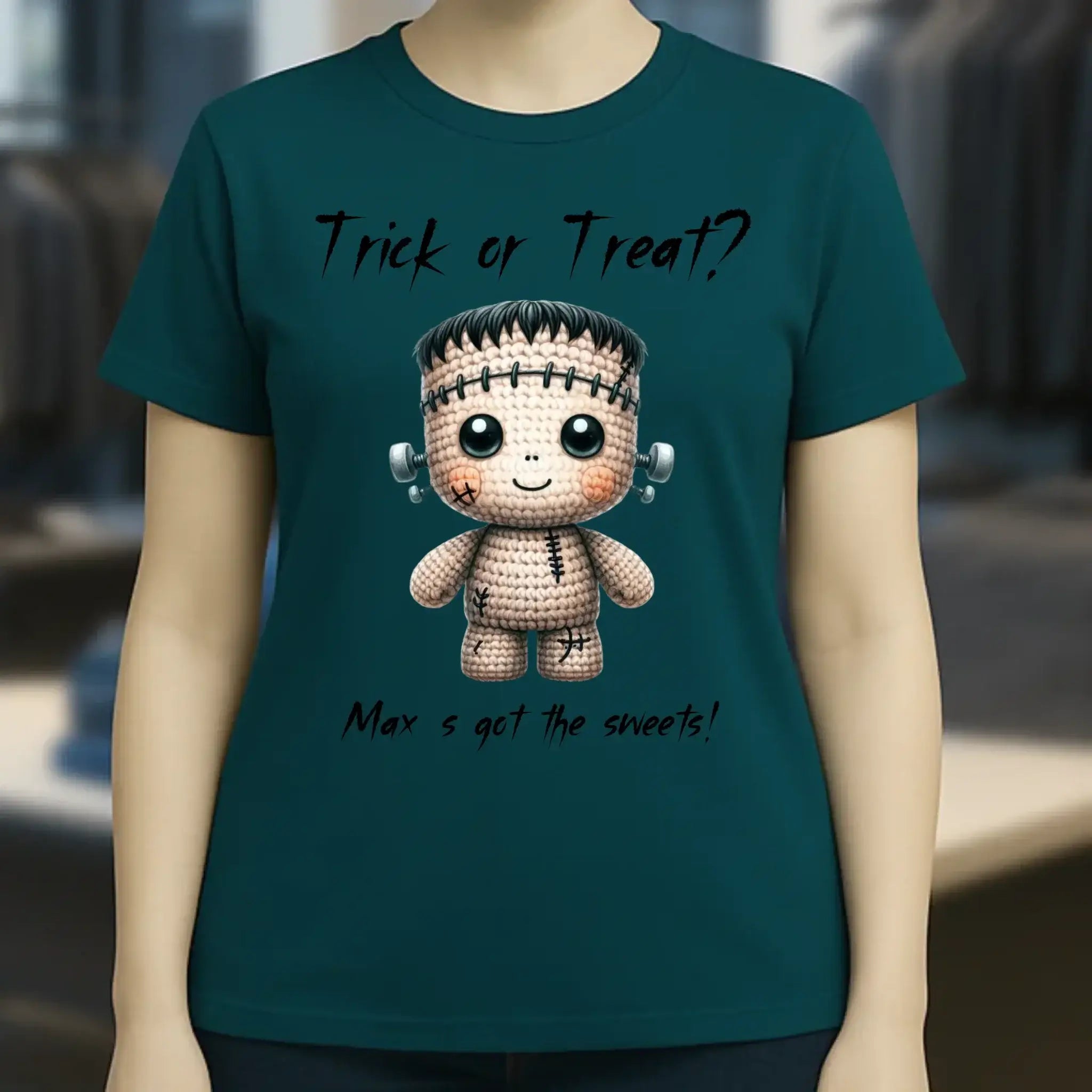 Cute Halloween • Wähle aus 20 Designs + Text • Ladies Premium T-Shirt XS-2XL aus Bio-Baumwolle für Damen • Exklusivdesign • personalisiert