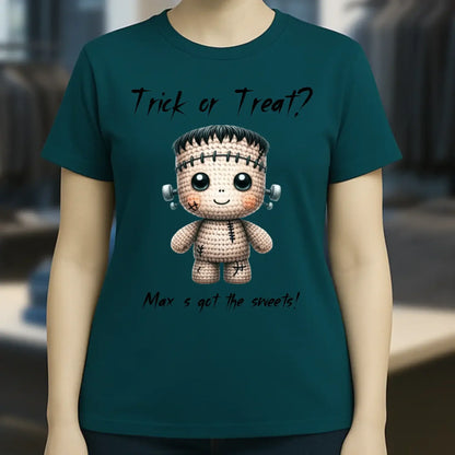 Cute Halloween • Wähle aus 20 Designs + Text • Ladies Premium T-Shirt XS-2XL aus Bio-Baumwolle für Damen • Exklusivdesign • personalisiert