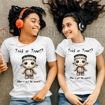 Cute Halloween • Wähle aus 20 Designs + Text • Ladies Premium T-Shirt XS-2XL aus Bio-Baumwolle für Damen • Exklusivdesign • personalisiert