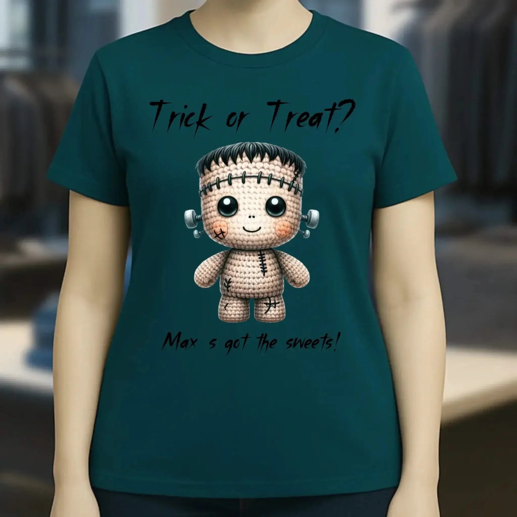 Cute Halloween • Wähle aus 20 Designs + Text • Ladies Premium T-Shirt XS-2XL aus Bio-Baumwolle für Damen • Exklusivdesign • personalisiert