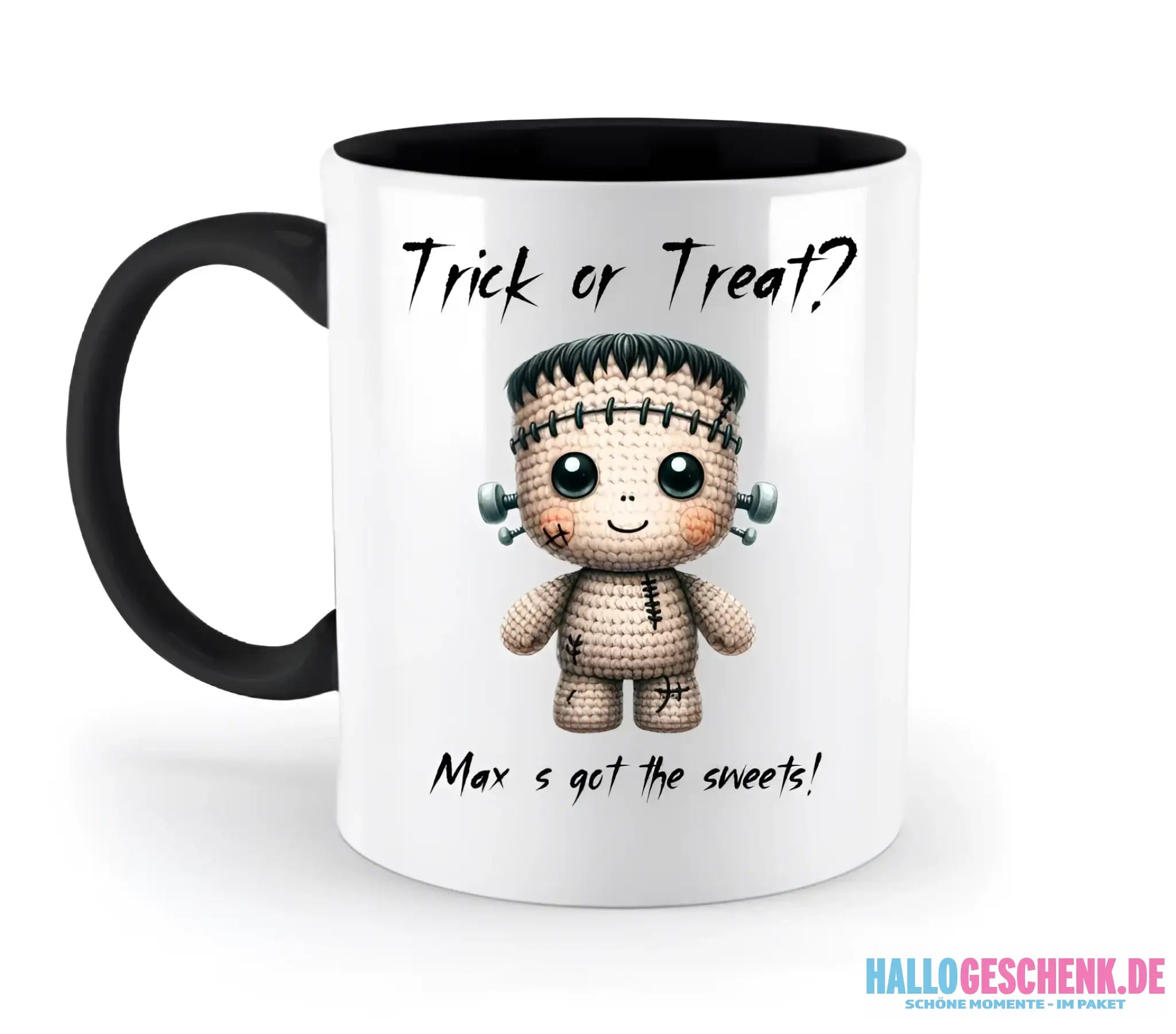 Cute Halloween • Wähle aus 20 Designs + Text • zweifarbige Tasse • Exklusivdesign • personalisiert