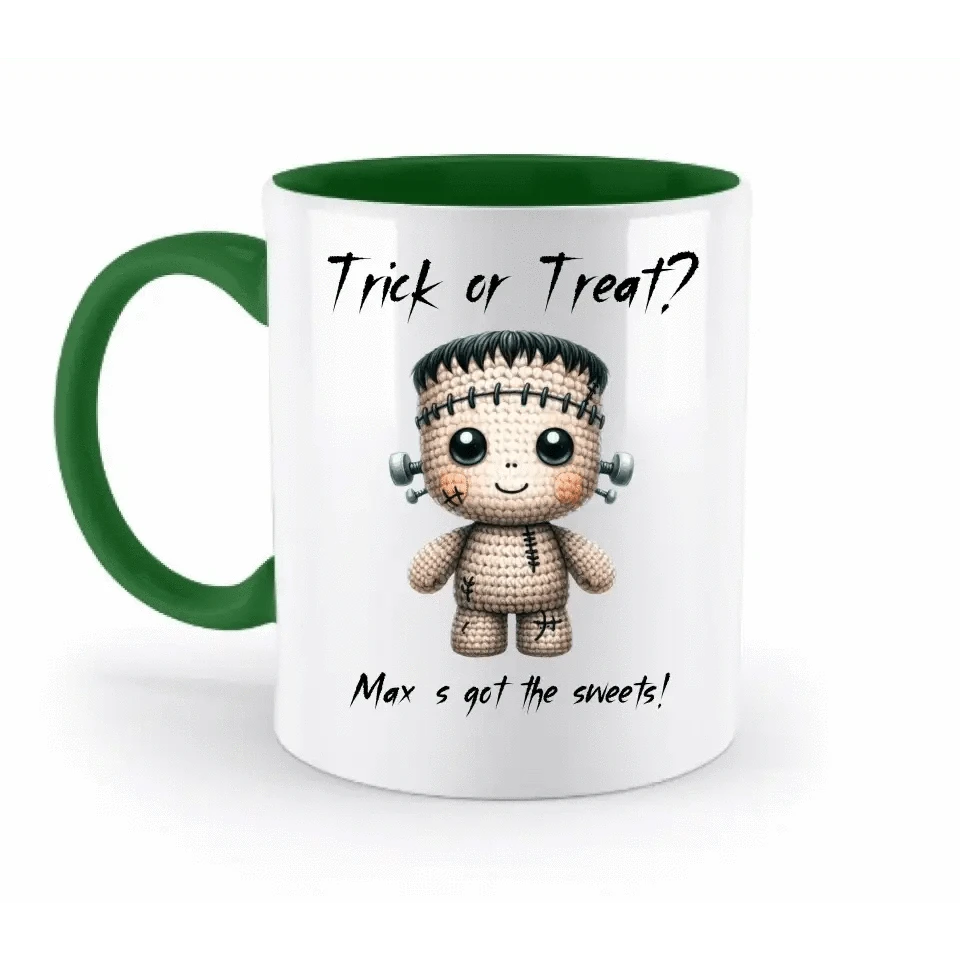 Cute Halloween • Wähle aus 20 Designs + Text • zweifarbige Tasse • Exklusivdesign • personalisiert