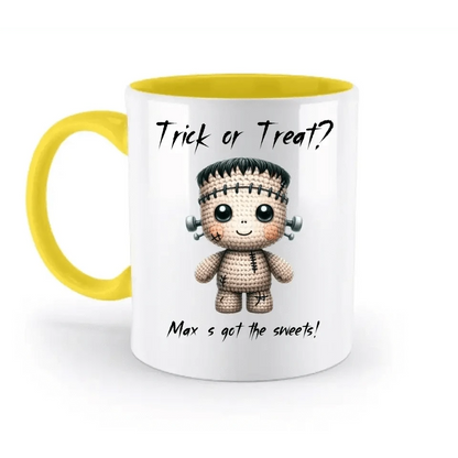 Cute Halloween • Wähle aus 20 Designs + Text • zweifarbige Tasse • Exklusivdesign • personalisiert