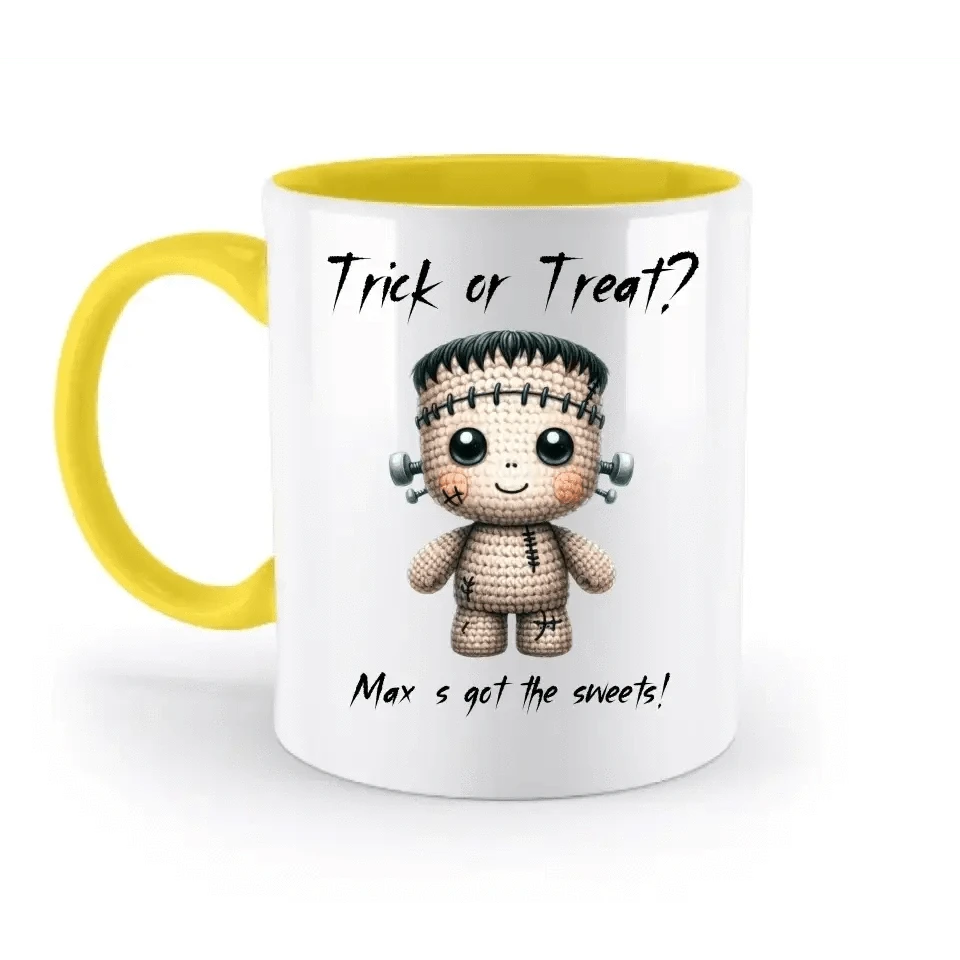 Cute Halloween • Wähle aus 20 Designs + Text • zweifarbige Tasse • Exklusivdesign • personalisiert