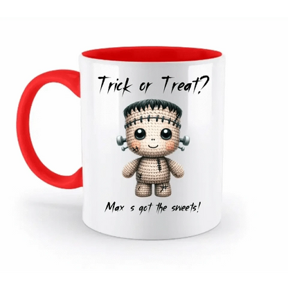 Cute Halloween • Wähle aus 20 Designs + Text • zweifarbige Tasse • Exklusivdesign • personalisiert