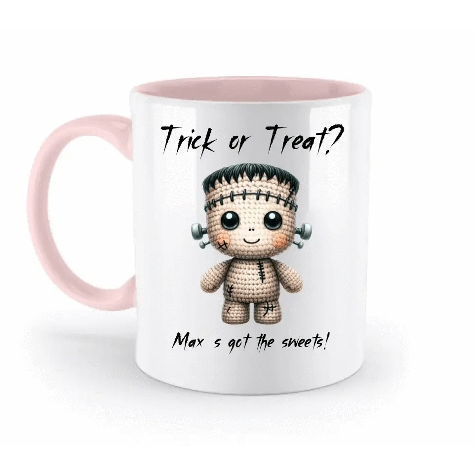 Cute Halloween • Wähle aus 20 Designs + Text • zweifarbige Tasse • Exklusivdesign • personalisiert