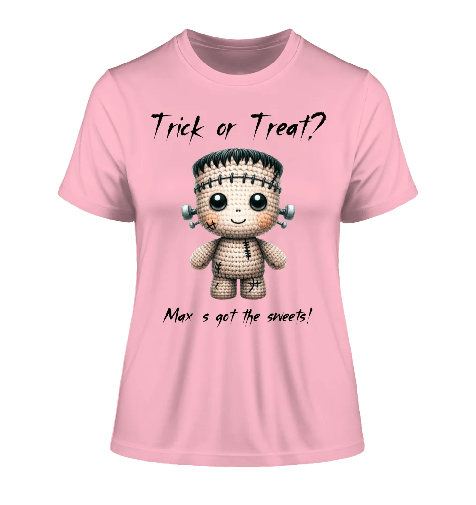 Cute Halloween • Wähle aus 20 Designs + Text • Ladies Premium T-Shirt XS - 2XL aus Bio - Baumwolle für Damen • Exklusivdesign • personalisiert von HalloGeschenk.de