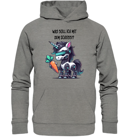 CYBER EINHORN + Text • Unisex Premium Hoodie XS - 5XL aus Bio - Baumwolle für Damen & Herren • Exklusivdesign • personalisiert von HalloGeschenk.de