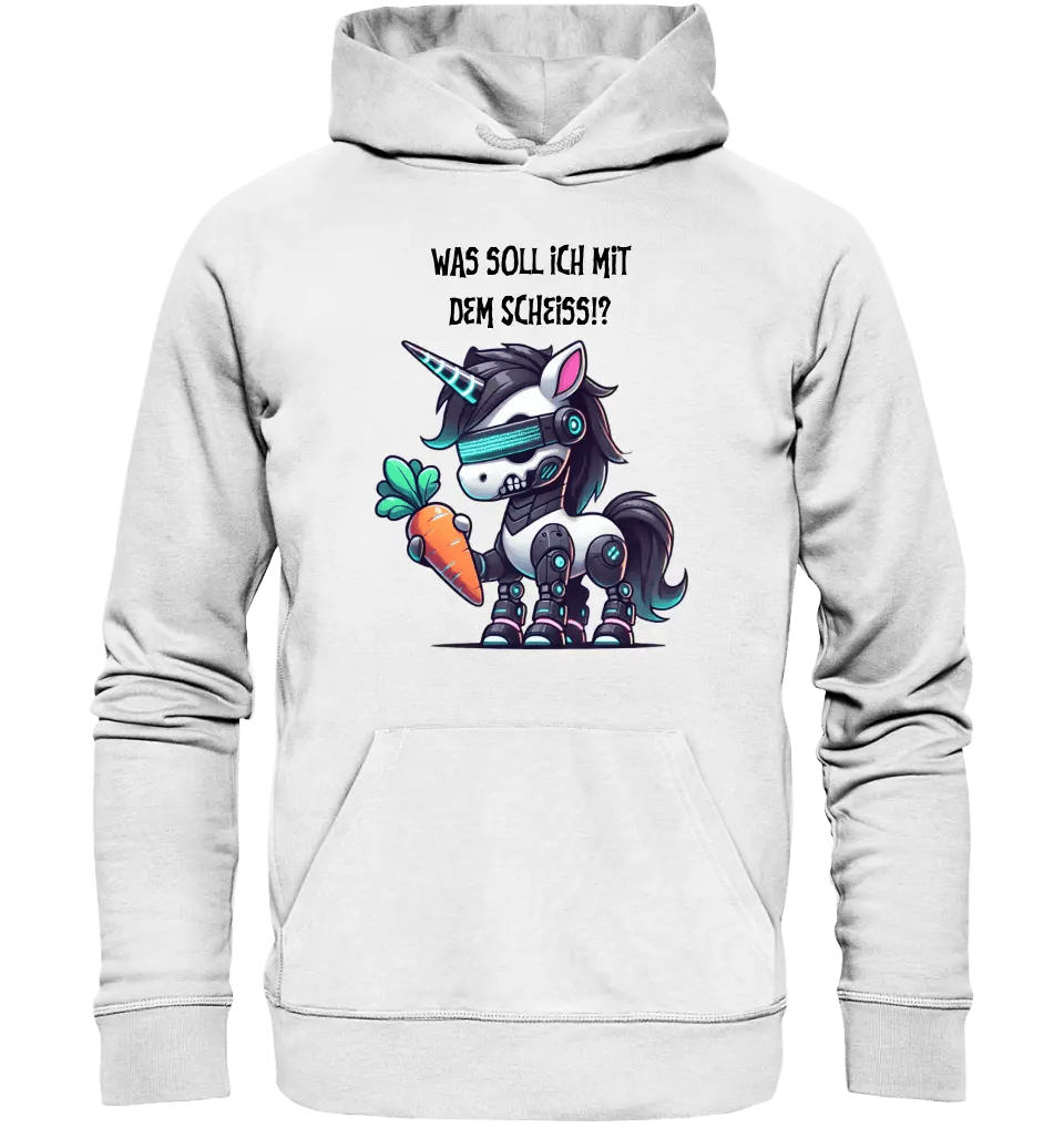 CYBER EINHORN + Text • Unisex Premium Hoodie XS - 5XL aus Bio - Baumwolle für Damen & Herren • Exklusivdesign • personalisiert von HalloGeschenk.de