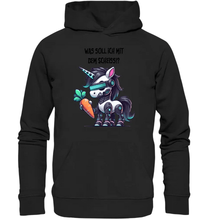 CYBER EINHORN + Text • Unisex Premium Hoodie XS - 5XL aus Bio - Baumwolle für Damen & Herren • Exklusivdesign • personalisiert von HalloGeschenk.de