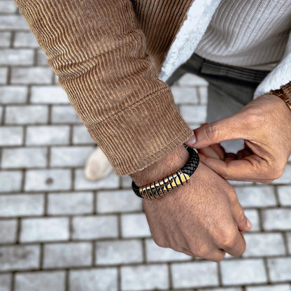 Lederarmband "Helix"