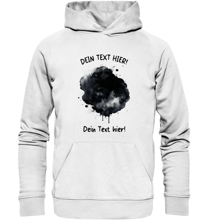 KI-Cartoon-Effekt Splash • mehrere Artikel • ’Statement-Collection’ • Wunschtext • Mein Fotomotiv - Unisex Hoodie • Bio