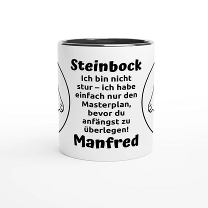 Mit 3D-Vorschau: 12 Sternzeichen mit Name + personalisierten Sprüchen • zweifarbige Tasse