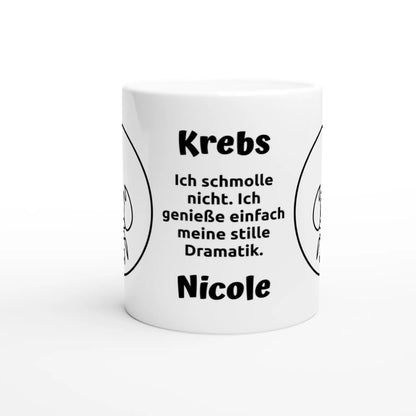 Mit 3D-Vorschau: 12 Sternzeichen mit Name + personalisierten Sprüchen • zweifarbige Tasse