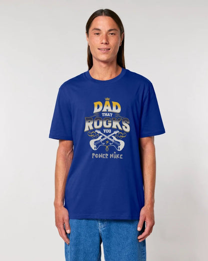 Dad that rocks you • Unisex Premium T-Shirt XS - 5XL aus Bio - Baumwolle für Herren & Damen • personalisiert • Motivprodukt von HalloGeschenk.de