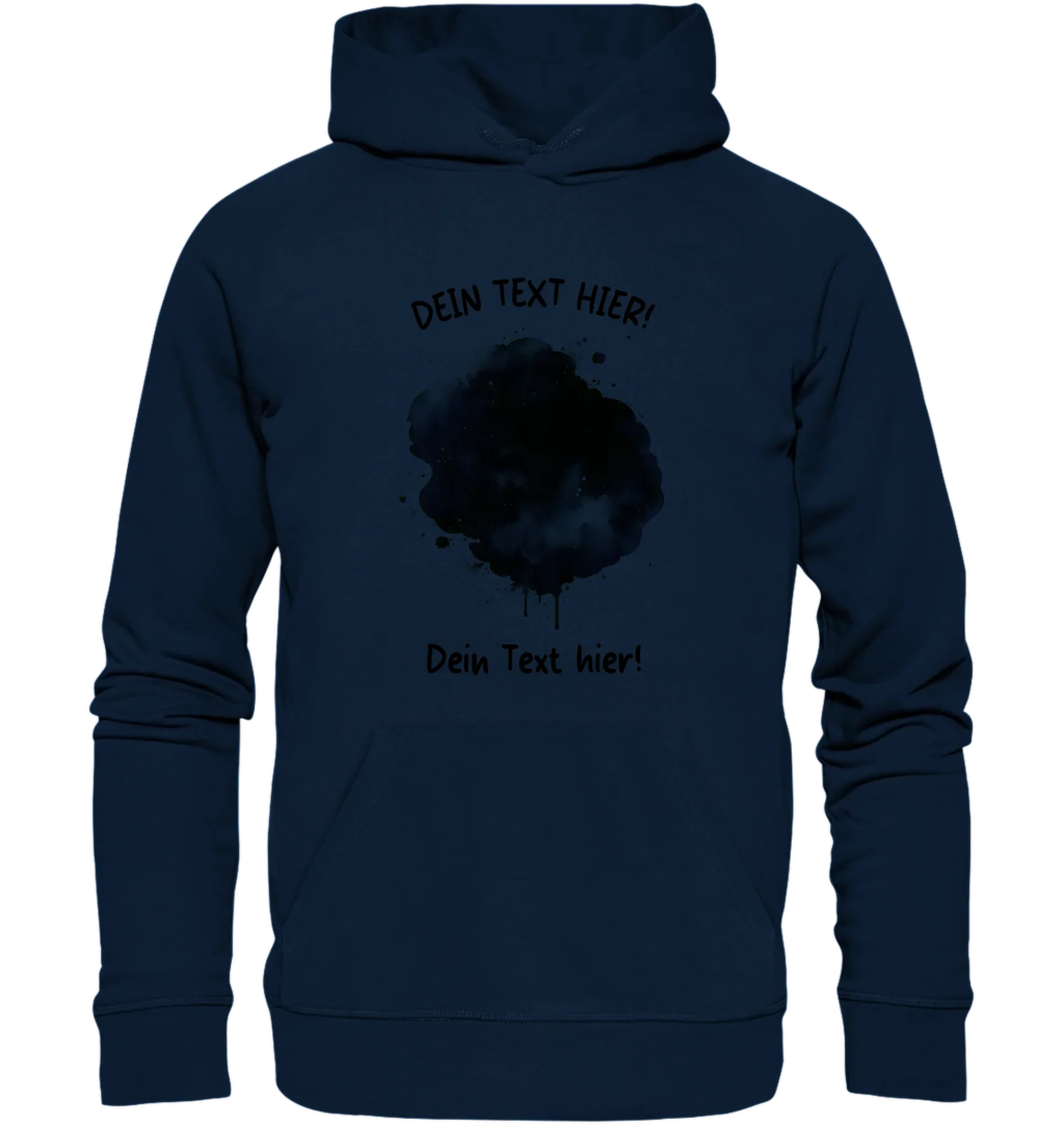 KI-Cartoon-Effekt Splash • mehrere Artikel • ’Statement-Collection’ • Wunschtext • Mein Fotomotiv - Unisex Hoodie • Bio