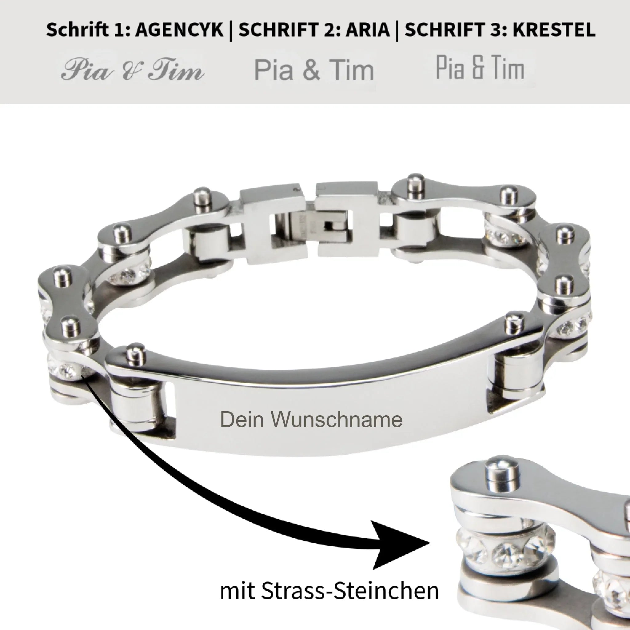 Armband-6-Armband Schwarz Damen