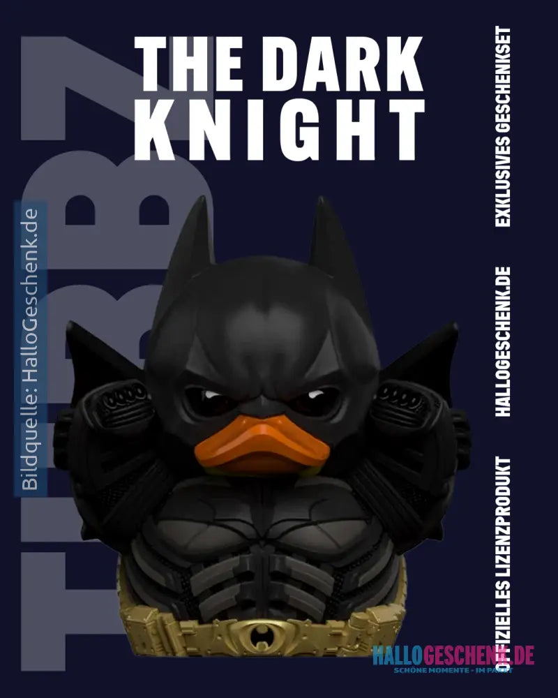 DC Comics TUBBZ – The Dark Knight Batman (1st Edition ca. 10 cm) inkl. Schlüsselanhänger - Badeenten
