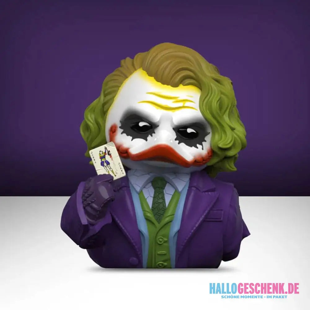 DC Comics TUBBZ – The Dark Knight Joker (1st Edition ca. 10 cm) inkl. Schlüsselanhänger - Badeenten