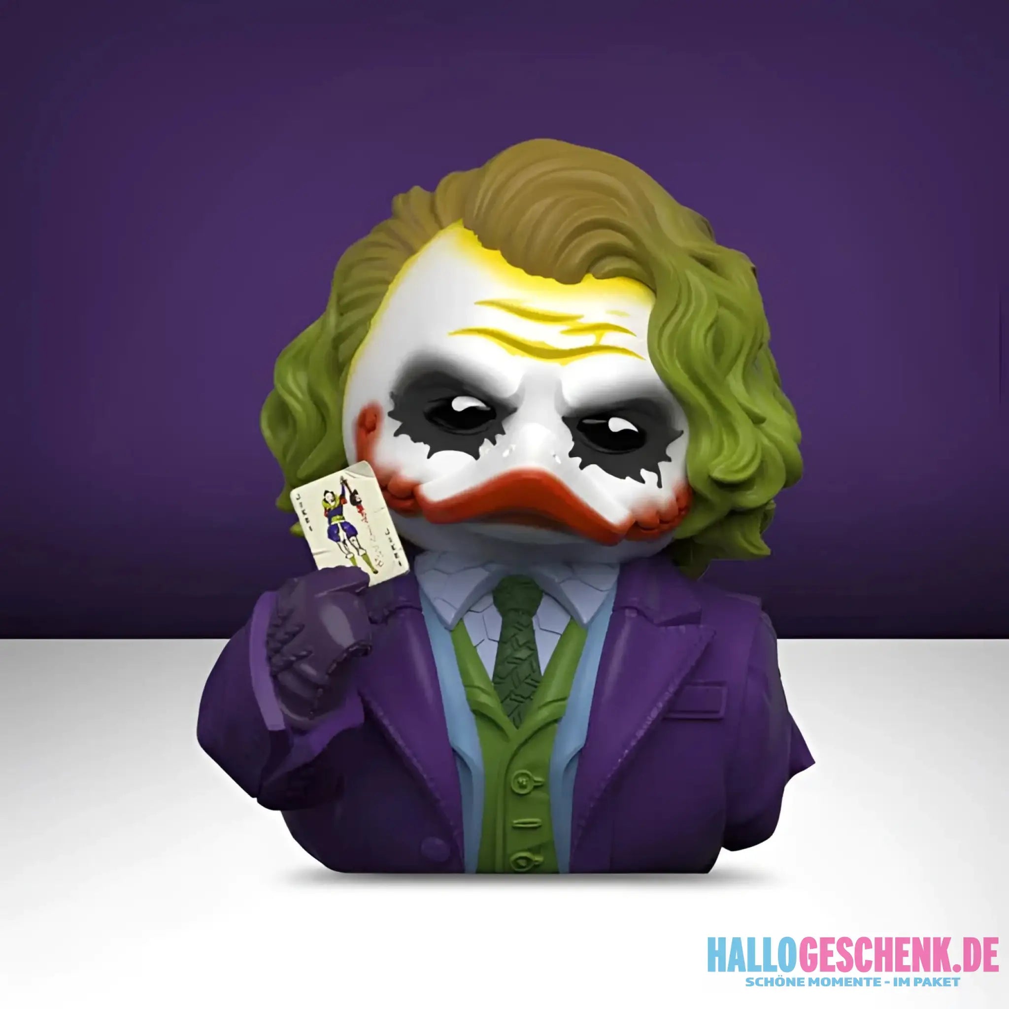 DC Comics TUBBZ – The Dark Knight Joker (1st Edition ca. 10 cm) inkl. Schlüsselanhänger - Badeenten