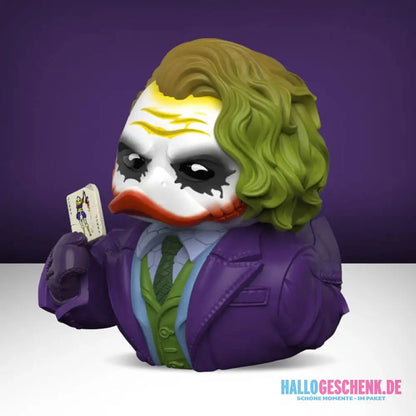 DC Comics TUBBZ – The Dark Knight Joker (1st Edition ca. 10 cm) inkl. Schlüsselanhänger - Badeenten