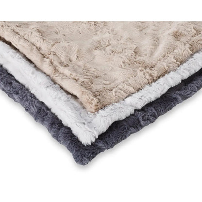 Decke COZY STONE - Edle Webpelz-Decke