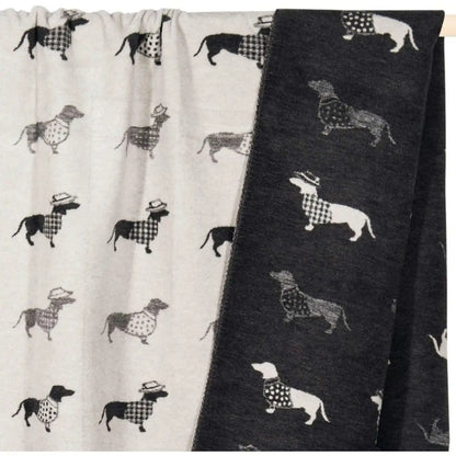 Decke TECKEL - Wendedecke mit Dackelmotiv