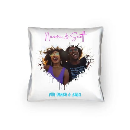 Dein Bild im "Wild-Heart" Design - Kissen 40x40 cm