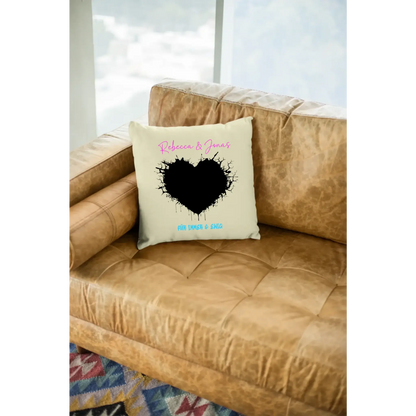Dein Bild im "Wild-Heart" Design - Kissen 40x40 cm