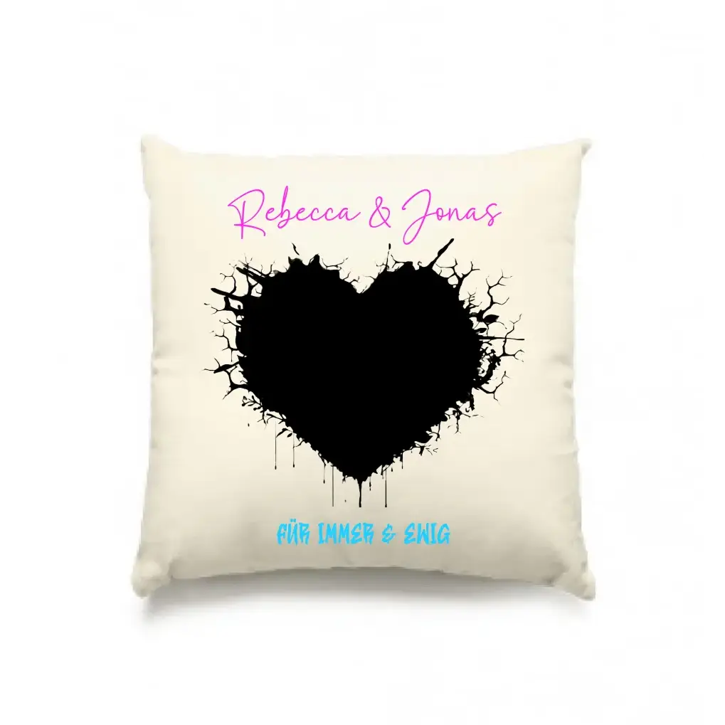 Dein Bild im "Wild-Heart" Design - Kissen 40x40 cm