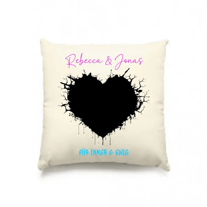 Dein Bild im "Wild-Heart" Design - Kissen 40x40 cm