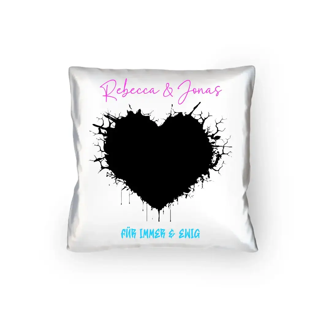 Dein Bild im "Wild-Heart" Design - Kissen 40x40 cm