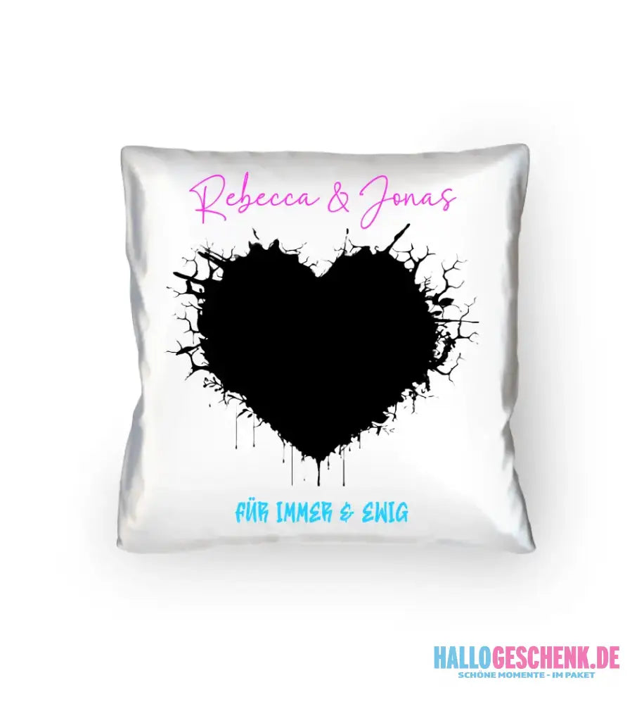 Dein Bild im "Wild-Heart" Design - Kissen 40x40 cm
