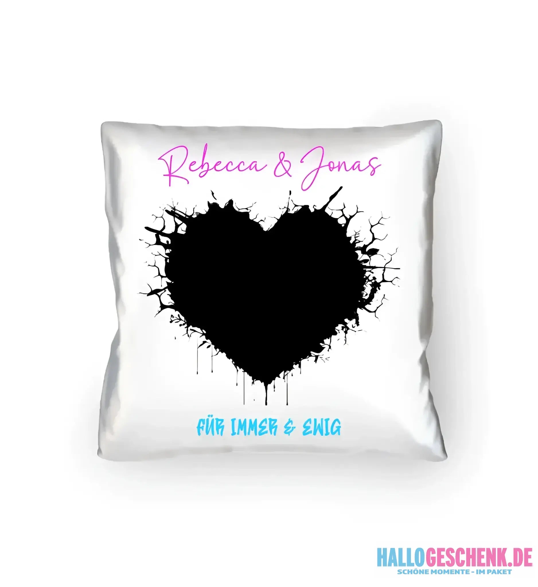 Dein Bild im "Wild-Heart" Design - Kissen 40x40 cm