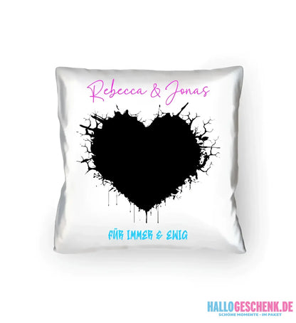 Dein Bild im "Wild-Heart" Design - Kissen 40x40 cm