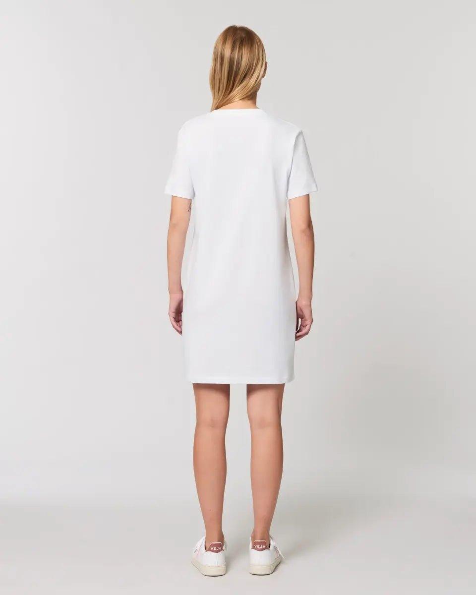 Dein Bild im "Wild - Heart" Design • Ladies Premium T - Shirt Kleid aus Bio - Baumwolle S - 2XL - HalloGeschenk.de #geschenkideen# #personalisiert# #geschenk#