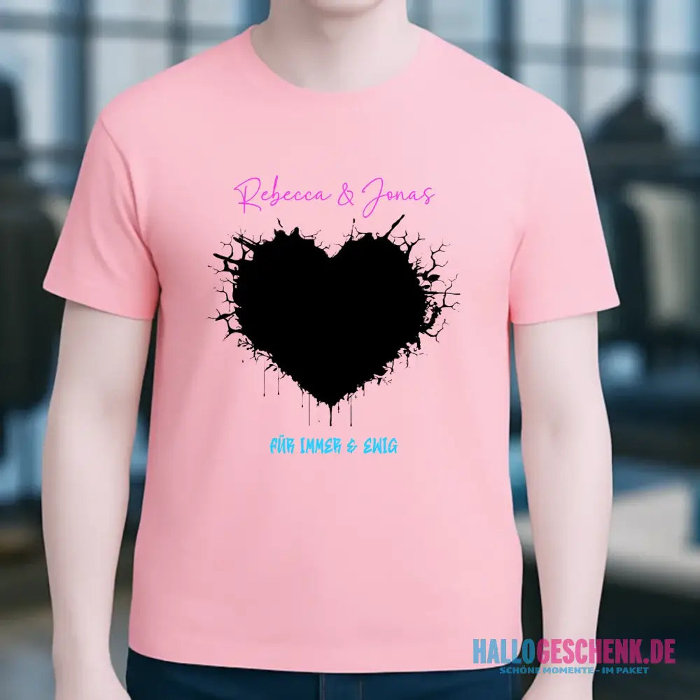 Dein Bild im "Wild-Heart" Design personalisierbar - Unisex Premium T-Shirt XS-5XL aus Bio-Baumwolle für Damen & Herren