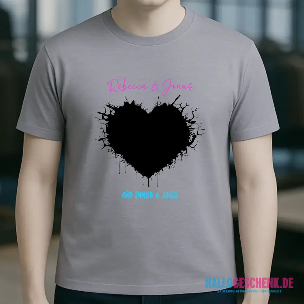 Dein Bild im "Wild-Heart" Design personalisierbar - Unisex Premium T-Shirt XS-5XL aus Bio-Baumwolle für Damen & Herren