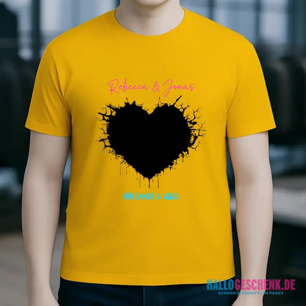 Dein Bild im "Wild-Heart" Design personalisierbar - Unisex Premium T-Shirt XS-5XL aus Bio-Baumwolle für Damen & Herren