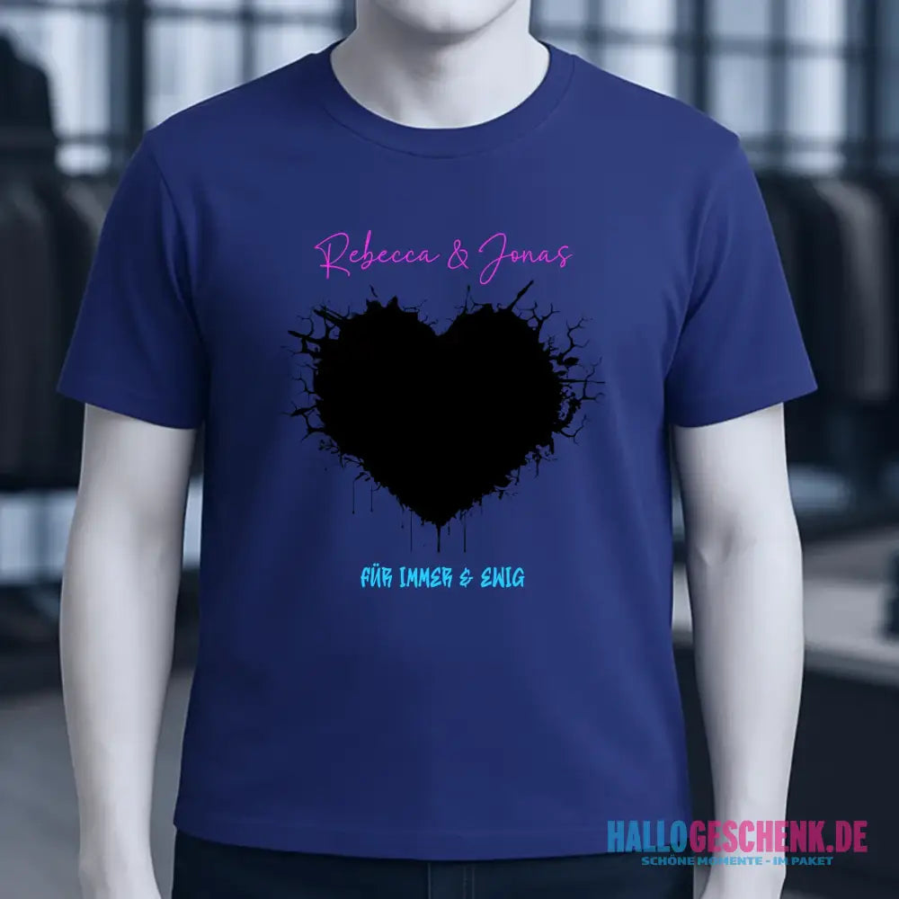 Dein Bild im "Wild-Heart" Design personalisierbar - Unisex Premium T-Shirt XS-5XL aus Bio-Baumwolle für Damen & Herren