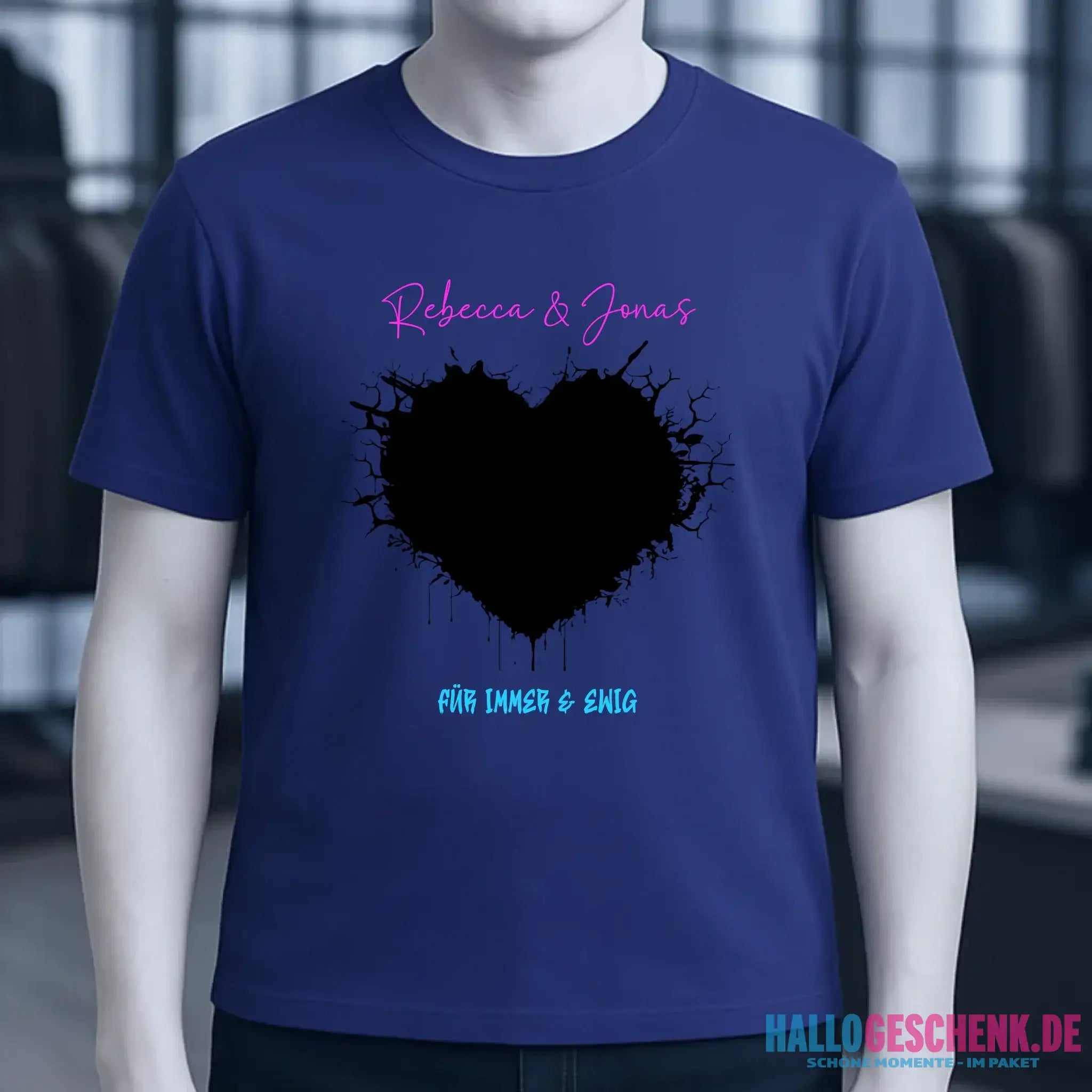 Dein Bild im "Wild-Heart" Design personalisierbar - Unisex Premium T-Shirt XS-5XL aus Bio-Baumwolle für Damen & Herren