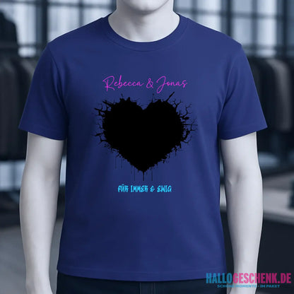 Dein Bild im "Wild-Heart" Design personalisierbar - Unisex Premium T-Shirt XS-5XL aus Bio-Baumwolle für Damen & Herren
