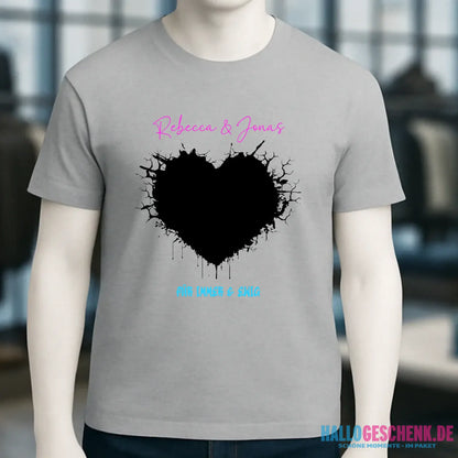 Dein Bild im "Wild-Heart" Design personalisierbar - Unisex Premium T-Shirt XS-5XL aus Bio-Baumwolle für Damen & Herren