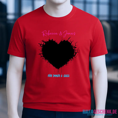 Dein Bild im "Wild-Heart" Design personalisierbar - Unisex Premium T-Shirt XS-5XL aus Bio-Baumwolle für Damen & Herren